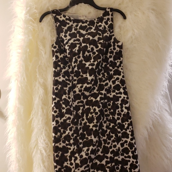 ANN TAYLOR Super Cute Leopard Print Dress - Picture 1 of 5